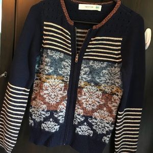 Zip up Anthropologie sweater